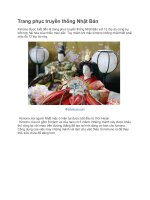 Trang phục truyền thống nhật bản 