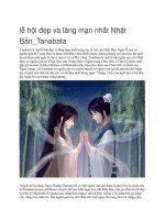 Giới thiệu nhật bản lễ hội đẹp và lãng mạn nhất nhật bản 