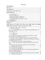 ĐTN cho LĐNT giai đoạn (2010  2014 ) của huyện tiên yên, quảng ninh