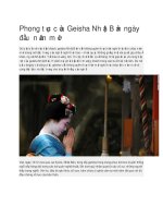 Phong tục của geisha nhật bản ngày đầu năm mới 