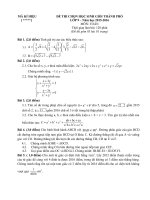 ĐỀ THI CHỌN HỌC SINH GIỎI TOÁN LỚP 9 CÁC CẤP