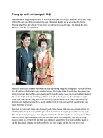 Phong tục cưới hỏi của người nhật 