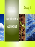 Thuyết trình sinh học bài 1