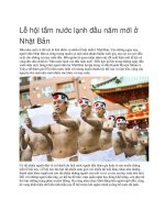 Giới thiệu nhật bản lễ hội tắm nước lạnh đầu năm mới ở nhật bản 