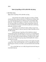 chủ đề về Quản lý hợp đồng và hỗ trợ đấu thầu xây dựng