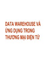 DATA WAREHOUSE và ỨNG DỤNG TRONG THƯƠNG MẠI ĐIỆN TỬ