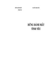 Đừng Đánh Mất Tình Yêu - Nguyễn Minh Tiến