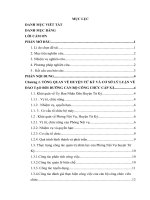 Thực trạng và giải pháp nâng cao hiệu quả đào tạo, bồi dưỡng cán bộ, công chức cấp xã tại huyện tứ kỳ, tỉnh hải dương