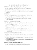 ĐỀ CƯƠNG ÔN TẬP MÔN CHÍNH SÁCH CÔNG