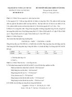 Đề thi, đáp án (đề xuất) trại hè hùng vương lần thứ XII năm 2016 môn hóa 10 trường THPT chuyên VÙNG CAO VIỆT bắc 