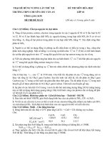 Đề thi, đáp án (đề xuất) trại hè hùng vương lần thứ XII năm 2016 môn hóa 10 trường THPT chuyên CHU văn AN LẠNG sơn 