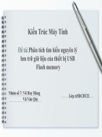 Nguyên lý lưu trữ dữ liệu của usb