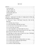 Thực trạng và giải pháp nhằm hoàn thiện công tác tuyển dụng nhân lực tại công ty TNHH quyết cường thị xã bỉm sơn tỉnh thanh hóa