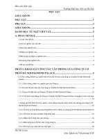 Công tác tổ chức quản lý nhân sự trong văn phòng công ty cổ phần hà nội diamond palace