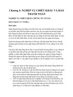 Chương 4: NGHỆP VỤ CHIẾT KHẤU VÀ BAO THANH TOÁN