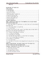 Công tác văn phòng ủy ban nhân dân huyện bình liêu