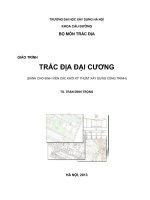 GIÁO TRÌNH TRẮC ĐỊA ĐẠI CƯƠNG