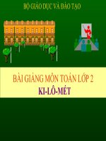 Bài giảng Toán 2 chương 6 bài 9: Kilômét