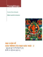 ĐẠI LUẬN VỀ GIAI TRÌNH CỦA ĐẠO GIÁC NGỘ Tsongkhapa Tập 2