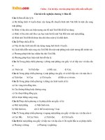 Câu hỏi trắc nghiệm chương 1: Bản đồ