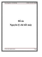 Đồ án nguyên lý chi tiết máy