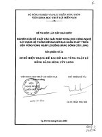 Sơ đồ hiện trạng đê bao bờ bao vùng ngập lũ đồng bằng sông cửu long 