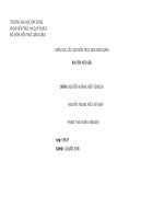 BÀI TẬP VẬT LIỆU MÔN CẤU TẠO NHÀ DÂN DỤNG