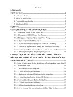 Nâng cao chất lượng công tác đào tạo, bồi dưỡng và phát triển cán bộ công chức tại UBND huyện cao phong hòa bình