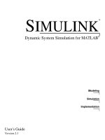 Simulink users guide