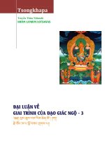 ĐẠI LUẬN VỀ GIAI TRÌNH CỦA ĐẠO GIÁC NGỘ Tsongkhapa Tập 3 (Bồ-đề Đạo Thứ Đệ Đại Luận – Quyển Hạ)