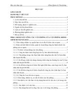 Công tác văn thư tại văn phòng hội đồng nhân dân ủy ban nhân dân HUYỆN ĐÀ BẮC