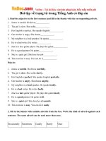 Bài tập về trạng từ trong Tiếng Anh có đáp án