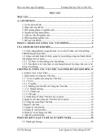 CÔNG tác văn THƯ tại UBND HUYỆN KIM bôi