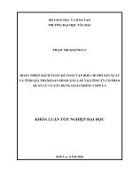 Hoàn thiện hạch toán kế toán tập hợp chi phí sản xuất và tính giá thành sản phẩm xây lắp tại công ty cổ phần quản lý và xây dựng giao thông i sơn la 