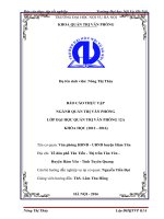 Công tác văn phòng tại  UBND huyện hàm yên