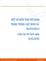 Những điểm mới trong luật BHXH 2016