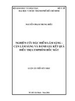 Nghiên cứu đặc điểm lâm sàng  cận lâm sàng và đánh giá kết quả điều trị lymphom hốc mắt