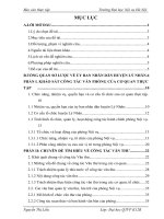 CÔNG tác văn THƯ và CÔNG tác văn THƯ của PHÒNG nội vụ HUYỆN lý NHÂN