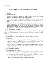 bài luận vấn đề và thực trạng  chuyển giao công nghệ hiện nay  tại Việt Nam