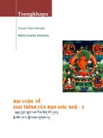 ĐẠI LUẬN VỀ GIAI TRÌNH CỦA ĐẠO GIÁC NGỘ Tsongkhapa Tập 2 (Bồ-đề Đạo Thứ Đệ Đại Luận – Quyển Trung)