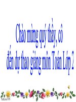 Bài giảng Toán 2 bài Tìm số bị chia 