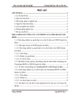 Công tác văn thư tại văn phòng HĐND và UBND huyện lộc bình