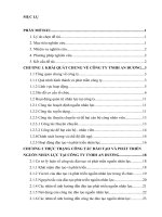 Thực trạng đào tạo và phát triển nguồn nhân lực tại công ty TNHH an dương