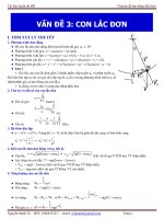 VẤN đề 3 CON lắc đơn