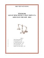 Lịch sử hình thành và phát triển của kiểm toán thế giới   BIG4 