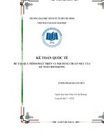 Tiểu luận môn kế toán quốc tế quá trình phát triển và nội dung chuẩn mực của kế toán hongkong 