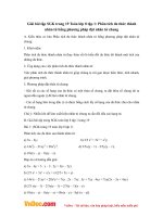 Giải bài tập SGK trang 19 Toán lớp 8 tập 1: Phân tích đa thức thành nhân tử bằng phương pháp đặt nhân tử chung