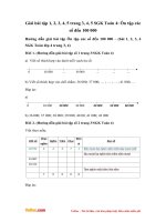 Giải bài tập trang 3, 4, 5 SGK Toán 4: Ôn tập các số đến 100000