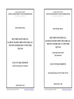 Phát triển nguồn nhân lực tại Trung tâm Phát triển công nghệ cao Viện Hàn lâm khoa học và công nghệ Việt Nam