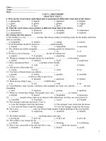 Bài tập tiếng Anh 11 Unit 1